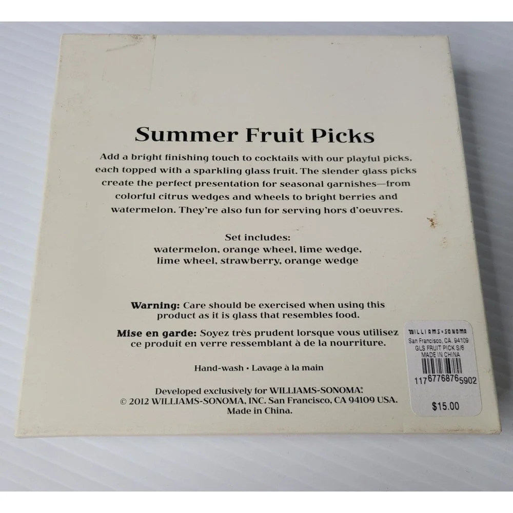 Citrus Summer Entertaining Decor Williams Sonoma Cocktail Picks Lime Lemon Party